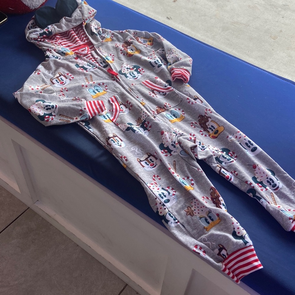 Disney hooded fleece jumpsuit